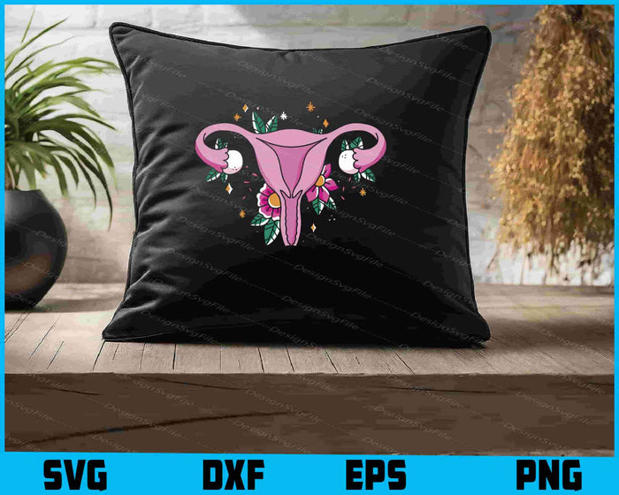 Uterus Middle Fingers Up Tee Feminist Protest SVG
