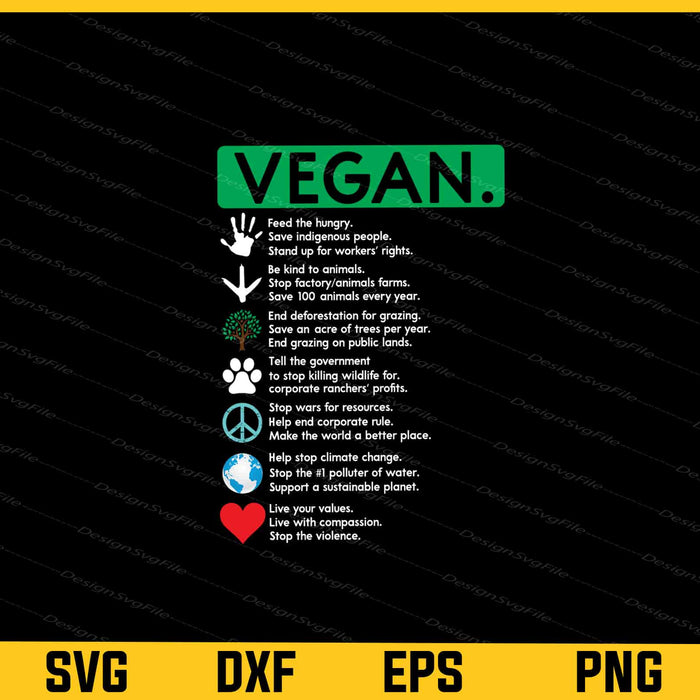 Vegan Svg Cutting Printable File  - Premium Cutting Files in SVG, PNG & EPS Formats - Premium SVG Cutting Files for Crafts