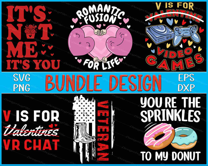 Valentine's Day Bundle SVG, Video Games PNG