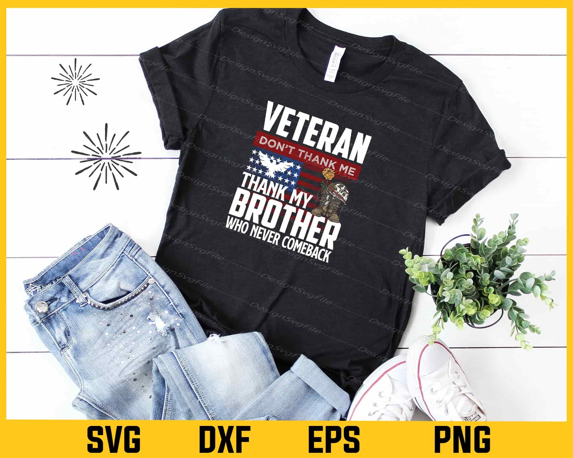 Veterans Don’t Thank Me Thank My Brother Svg Cutting Printable File  - Premium Cutting Files in SVG, PNG & EPS Formats - Premium SVG Cutting Files for Crafts