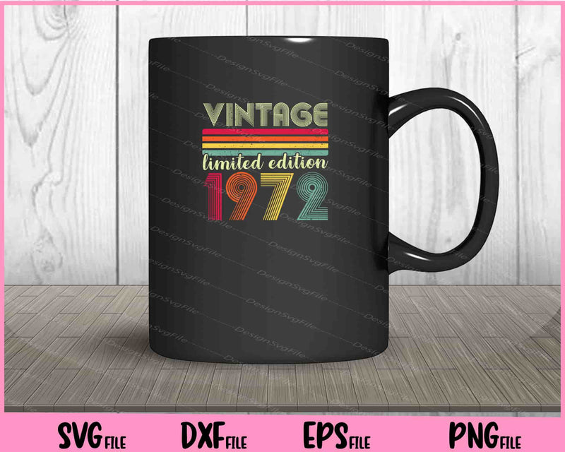 Vintage 1972 Limited Edition Birthday mug