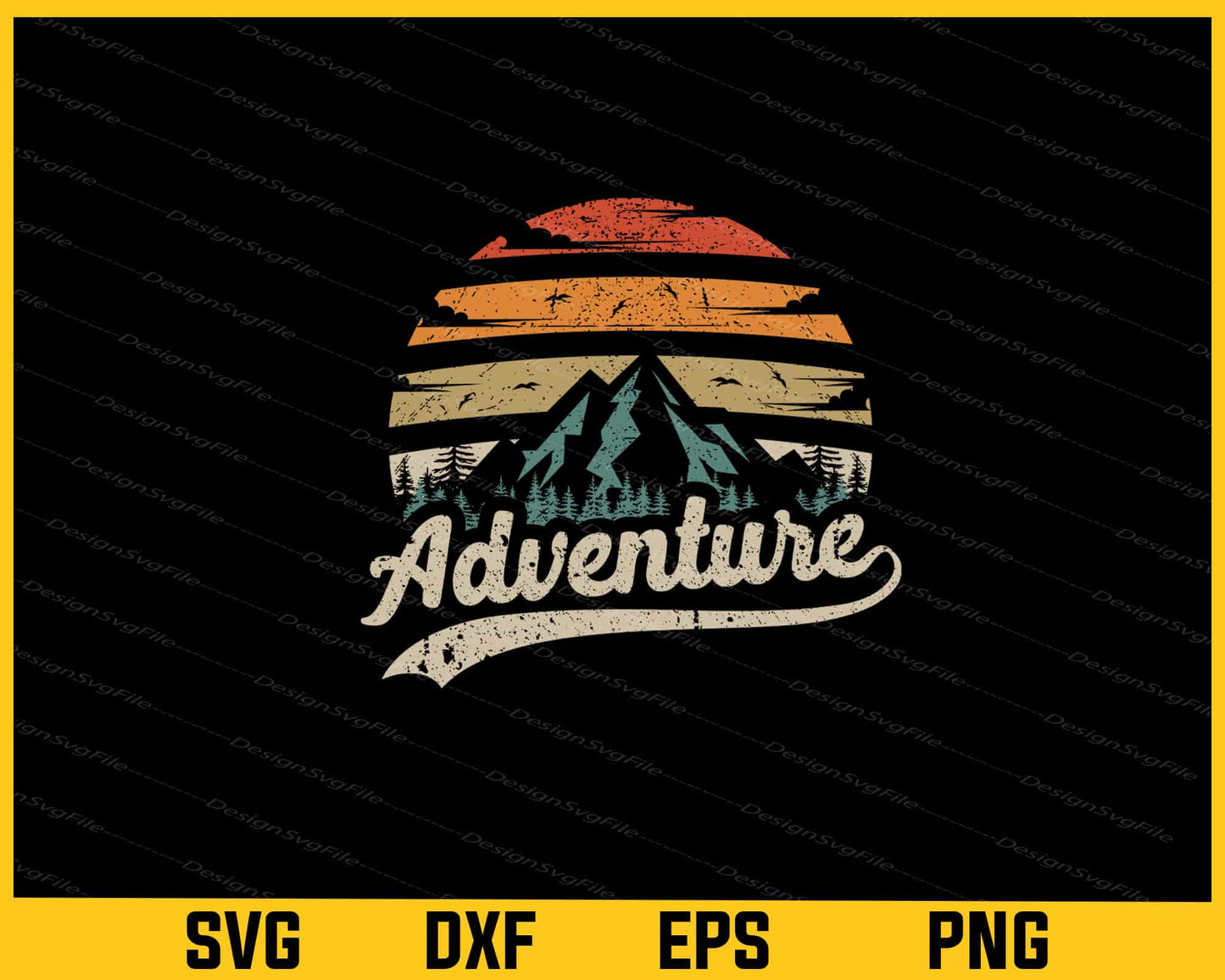 Vintage Adventure Camping Svg Cutting Printable File  - Premium Cutting Files in SVG, PNG & EPS Formats - Premium SVG Cutting Files for Crafts