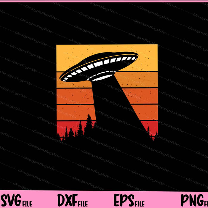 Vintage Alien Svg Cutting Printable Files  - Premium Cutting Files in SVG, PNG & EPS Formats - Premium SVG Cutting Files for Crafts