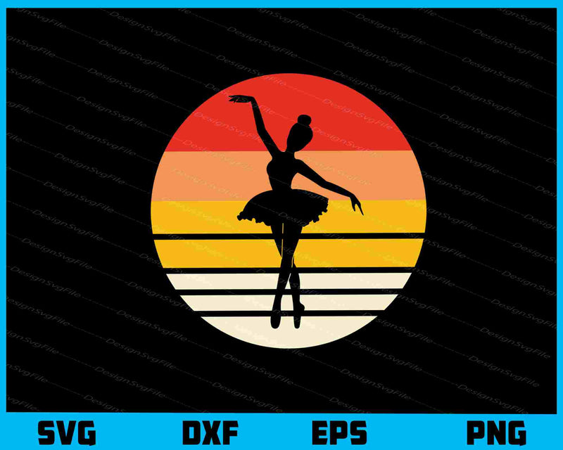 Vintage Ballet Dancing svg