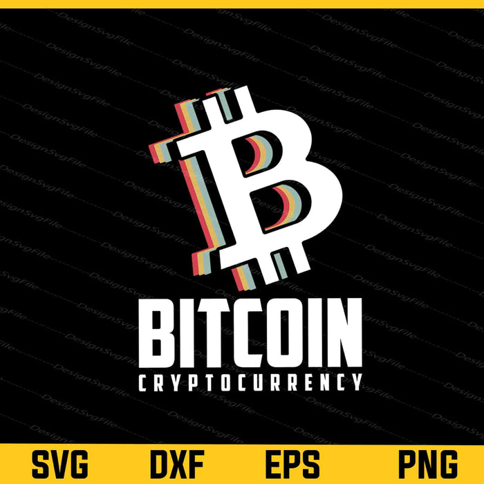 Vintage Bitcoin Cryptocurrency Svg Cutting Printable File  - Premium Cutting Files in SVG, PNG & EPS Formats - Premium SVG Cutting Files for Crafts