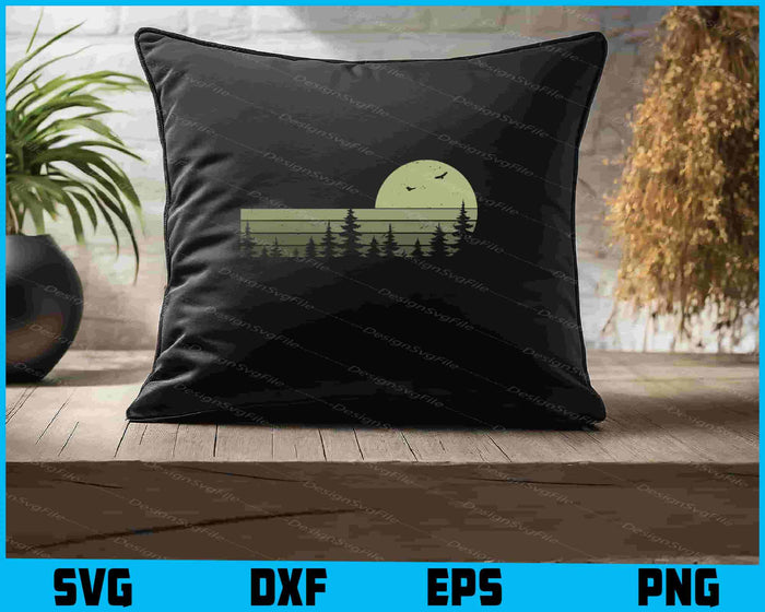 Vintage Forest Trees SVG, Nature SVG