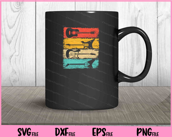 Vintage Guitar Music Band Guitarist Stuff Svg Cutting Printable Files  - Premium Cutting Files in SVG, PNG & EPS Formats - Premium SVG Cutting Files for Crafts