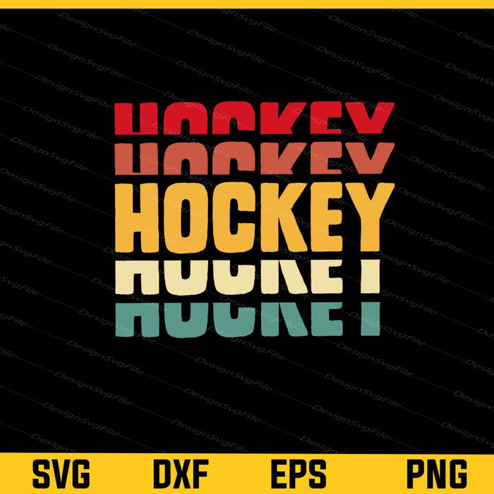 Vintage Retro Hockey Hockey Svg Cutting Printable File  - Premium Cutting Files in SVG, PNG & EPS Formats - Premium SVG Cutting Files for Crafts