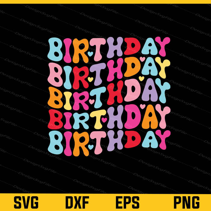 Vintage Retro Birthday Svg Cutting Printable File  - Premium Cutting Files in SVG, PNG & EPS Formats - Premium SVG Cutting Files for Crafts