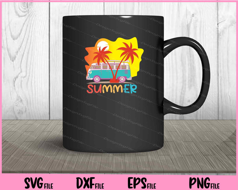Beach Vintage Summer Sunset mug