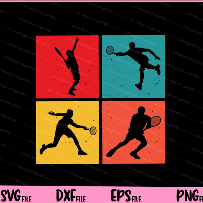 Vintage Tennis Funny Svg Cutting Printable Files  - Premium Cutting Files in SVG, PNG & EPS Formats - Premium SVG Cutting Files for Crafts