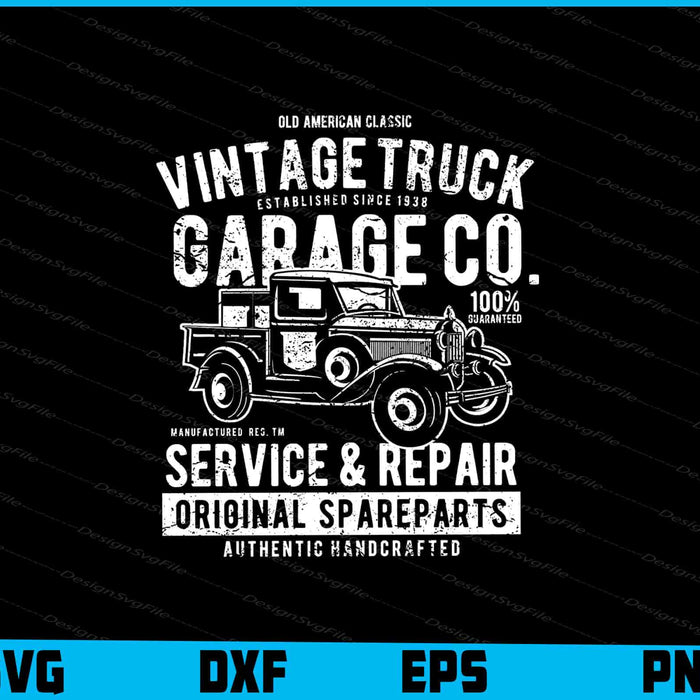 Vintage Truck Garage Service And Perpair