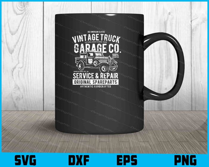 Vintage Truck Garage Service And Perpair