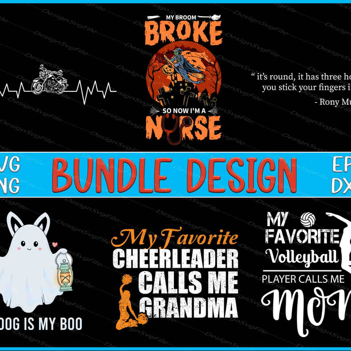 Volleyball Bundle SVG, Boo PNG Nurse Witches