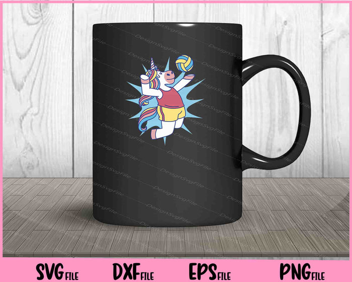 Volleyball Unicorn Svg Cutting Printable Files  - Premium Cutting Files in SVG, PNG & EPS Formats - Premium SVG Cutting Files for Crafts
