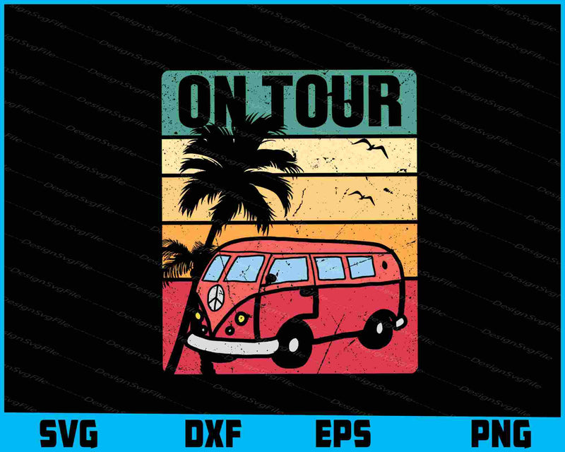 Vw Multivan Vintege On Tour T-shirt