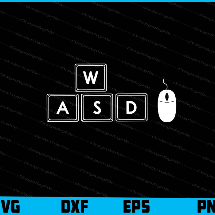 W A S D Keyboard SVG