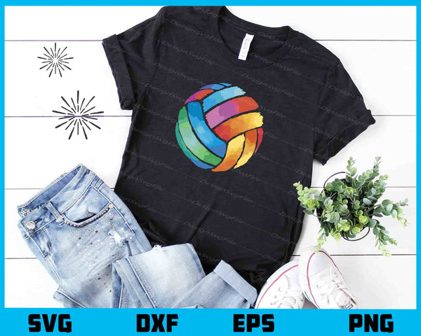 Watercolor Volleyball t shirt