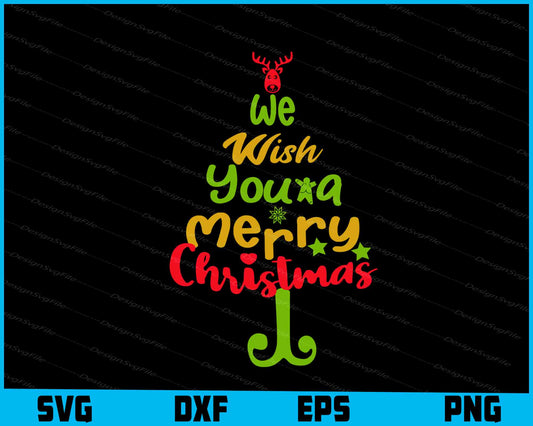 We Wish You A Merry Christmas Svg Dxf Png For Silhouette, Cut Files  - Premium Cutting Files in SVG, PNG & EPS Formats - Premium SVG Cutting Files for Crafts