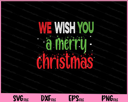 We wish you a merry Christmas art Svg Cutting Printable Files  - Premium Cutting Files in SVG, PNG & EPS Formats - Premium SVG Cutting Files for Crafts