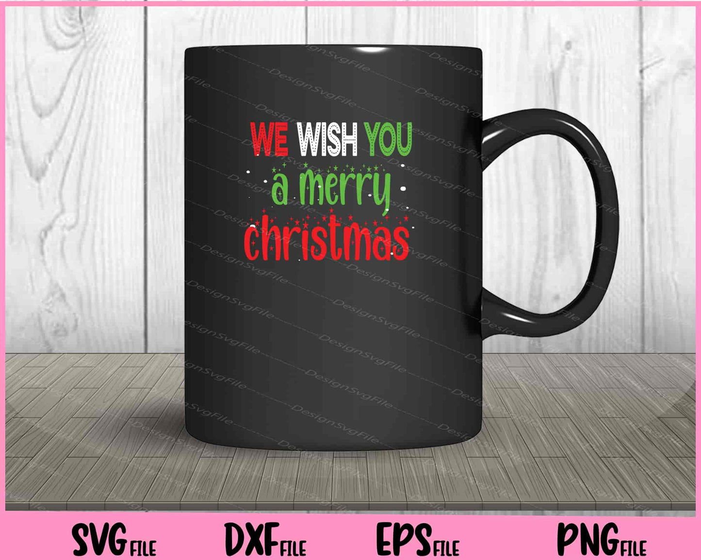 We wish you a merry Christmas art Svg Cutting Printable Files  - Premium Cutting Files in SVG, PNG & EPS Formats - Premium SVG Cutting Files for Crafts