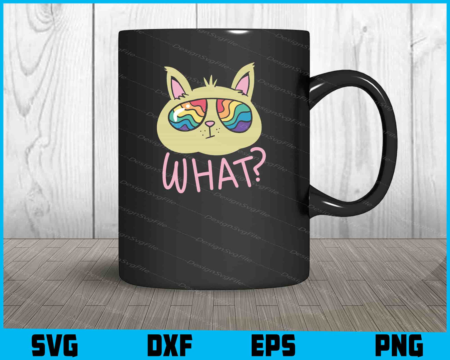 What Pride Cat Funny SVG PNG Printable File  - Premium Cutting Files in SVG, PNG & EPS Formats - Premium SVG Cutting Files for Crafts