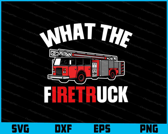 Collection of firefighter-themed designs with text and graphics on a black background.