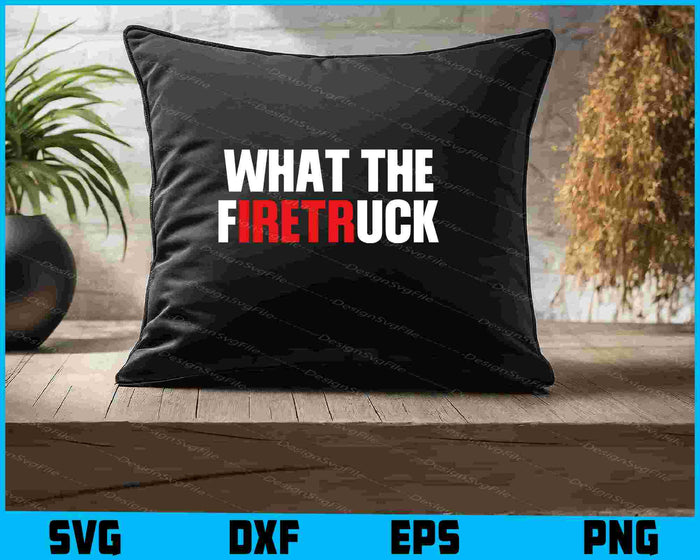 Collection of firefighter-themed designs with text and graphics on a black background.