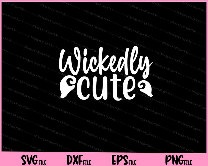 Wickedly cute Halloween Svg Cutting Printable Files  - Premium Cutting Files in SVG, PNG & EPS Formats - Premium SVG Cutting Files for Crafts