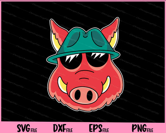 Wild Boar Cartoon Funny Svg Cutting Printable Files  - Premium Cutting Files in SVG, PNG & EPS Formats - Premium SVG Cutting Files for Crafts