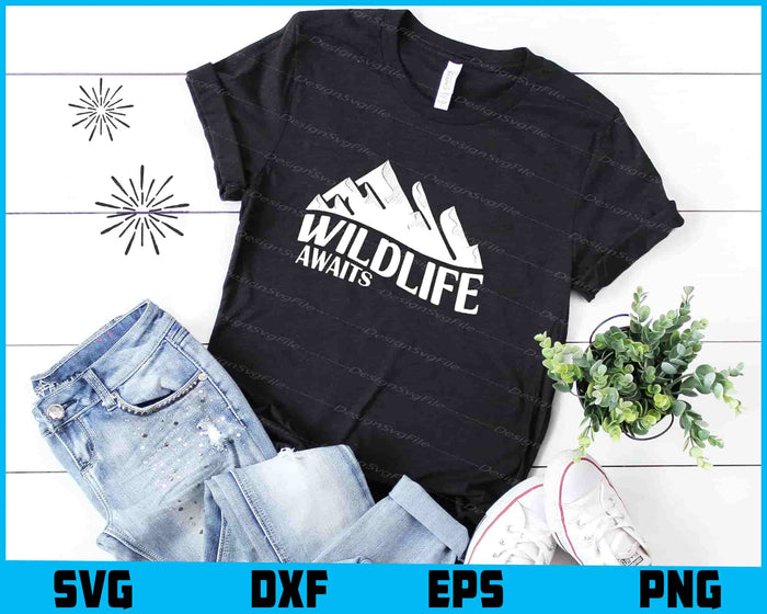 Wildlife Awaits Adventure Awaits SVG