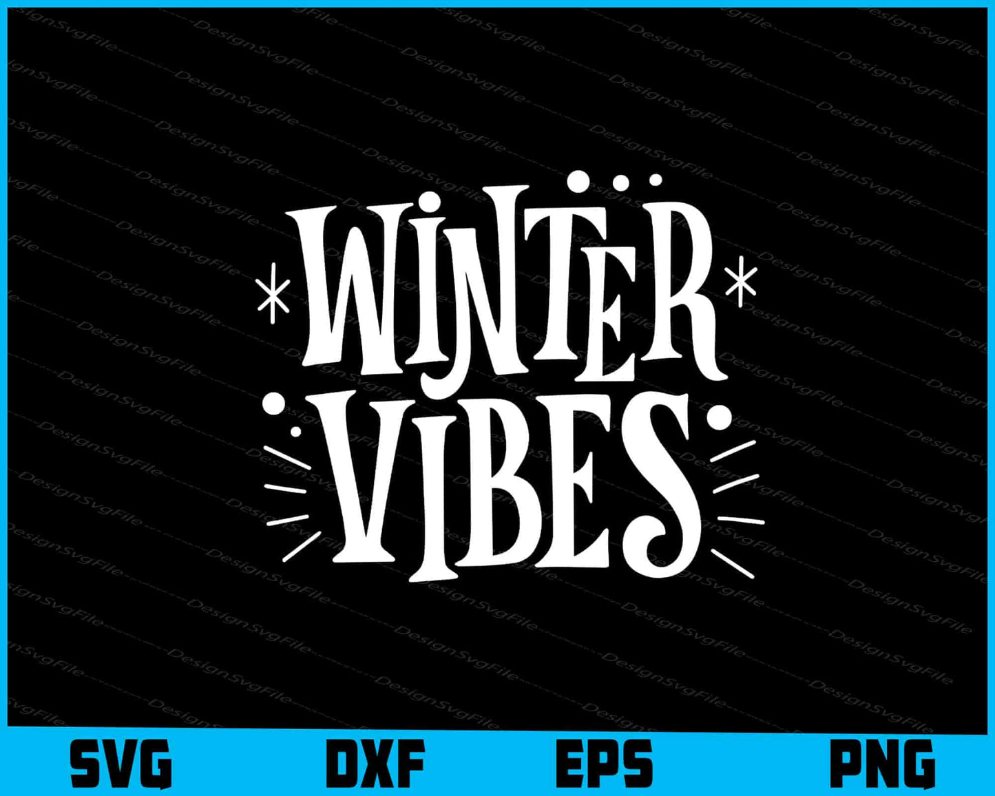 Winter Vibes Christmas Svg Dxf Png For Silhouette, Cut Files  - Premium Cutting Files in SVG, PNG & EPS Formats - Premium SVG Cutting Files for Crafts