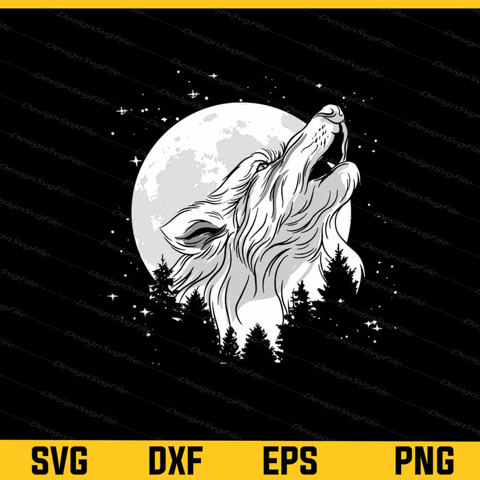 Wolf Forest Funny Svg Cutting Printable File  - Premium Cutting Files in SVG, PNG & EPS Formats - Premium SVG Cutting Files for Crafts