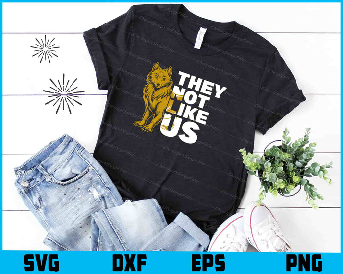 Wolf SVG, They Not Like Us SVG