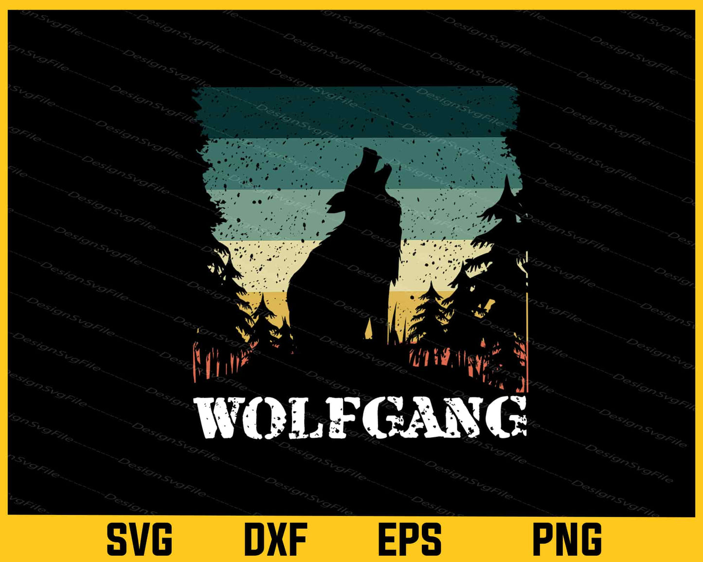 Wolfgang Forest Retro Svg Cutting Printable File  - Premium Cutting Files in SVG, PNG & EPS Formats - Premium SVG Cutting Files for Crafts