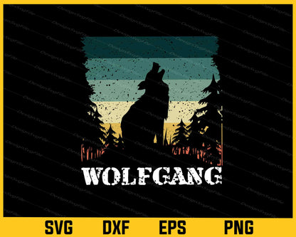 Wolfgang Forest Retro Svg Cutting Printable File  - Premium Cutting Files in SVG, PNG & EPS Formats - Premium SVG Cutting Files for Crafts