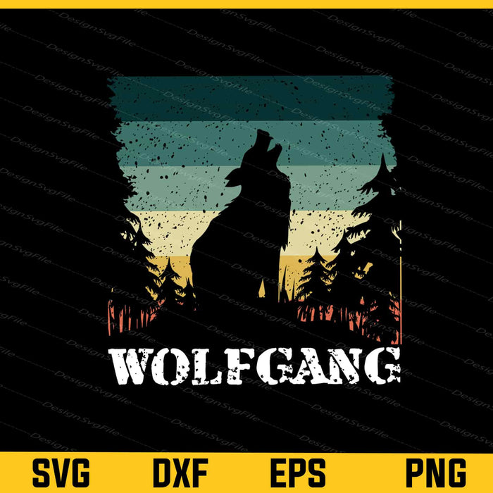 Wolfgang Forest Retro Svg Cutting Printable File  - Premium Cutting Files in SVG, PNG & EPS Formats - Premium SVG Cutting Files for Crafts
