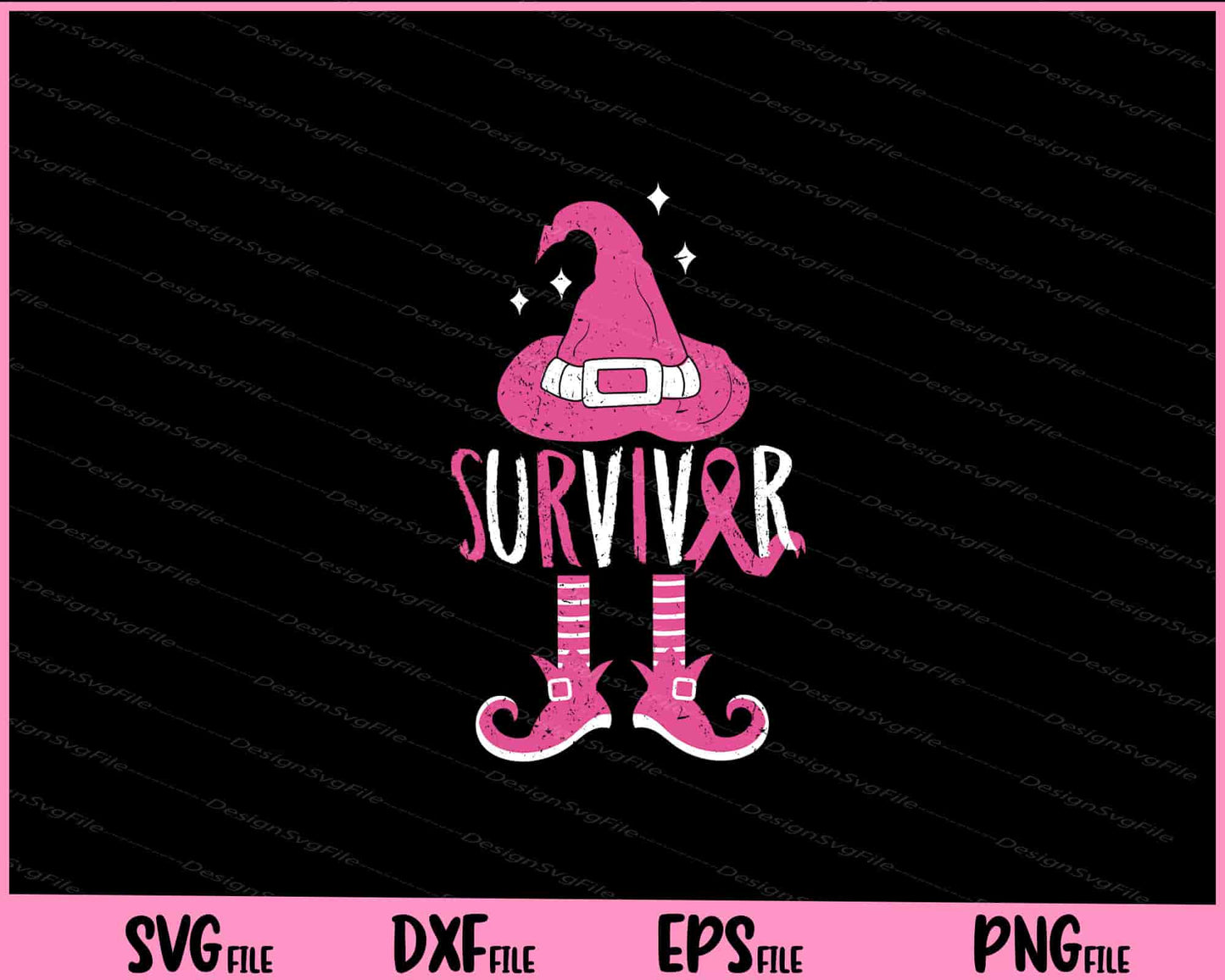 Breast Cancer Survivor Funny Witch Halloween Svg Cutting Printable Files  - Premium Cutting Files in SVG, PNG & EPS Formats - Premium SVG Cutting Files for Crafts