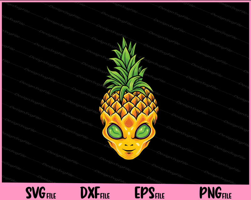 Pineapple Alien Ananas Face Scary Halloween Svg Cutting Printable Files  - Premium Cutting Files in SVG, PNG & EPS Formats - Premium SVG Cutting Files for Crafts