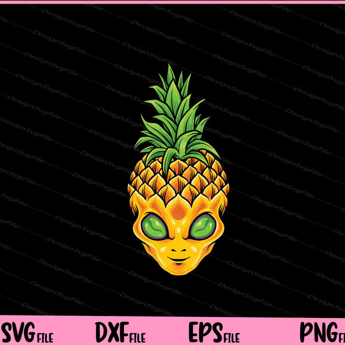 Pineapple Alien Ananas Face Scary Halloween Svg Cutting Printable Files  - Premium Cutting Files in SVG, PNG & EPS Formats - Premium SVG Cutting Files for Crafts