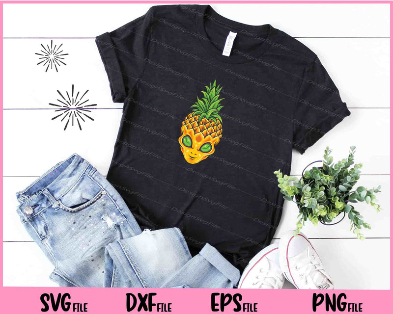 Pineapple Alien Ananas Face Scary Halloween Svg Cutting Printable Files  - Premium Cutting Files in SVG, PNG & EPS Formats - Premium SVG Cutting Files for Crafts