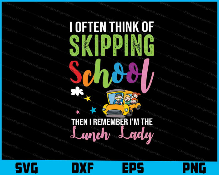 Womens Funny School Lunch Lady Cafeteria - Cute Lunch Lady SVG