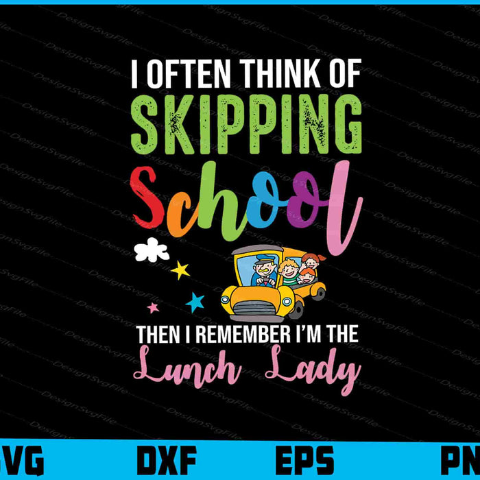 Womens Funny School Lunch Lady Cafeteria - Cute Lunch Lady SVG