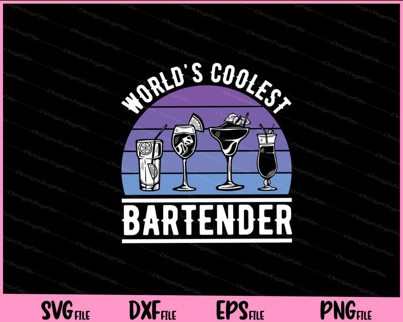 World’s Coolest Bartender svg