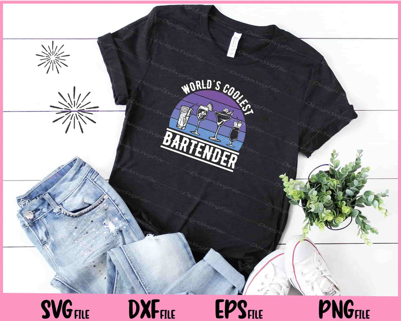 World’s Coolest Bartender t shirt