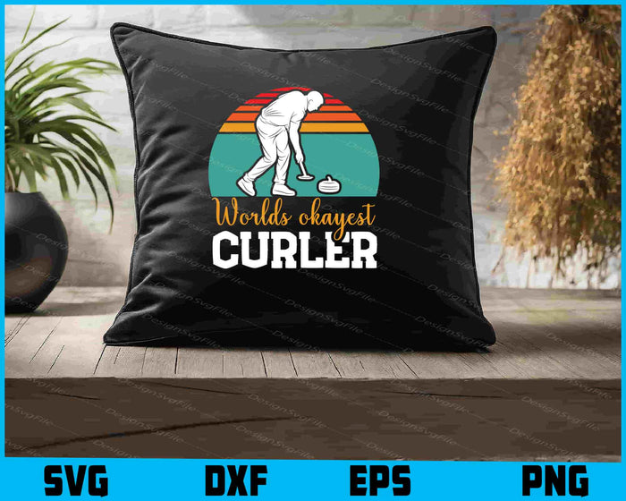 Worlds Okayest Curler SVG