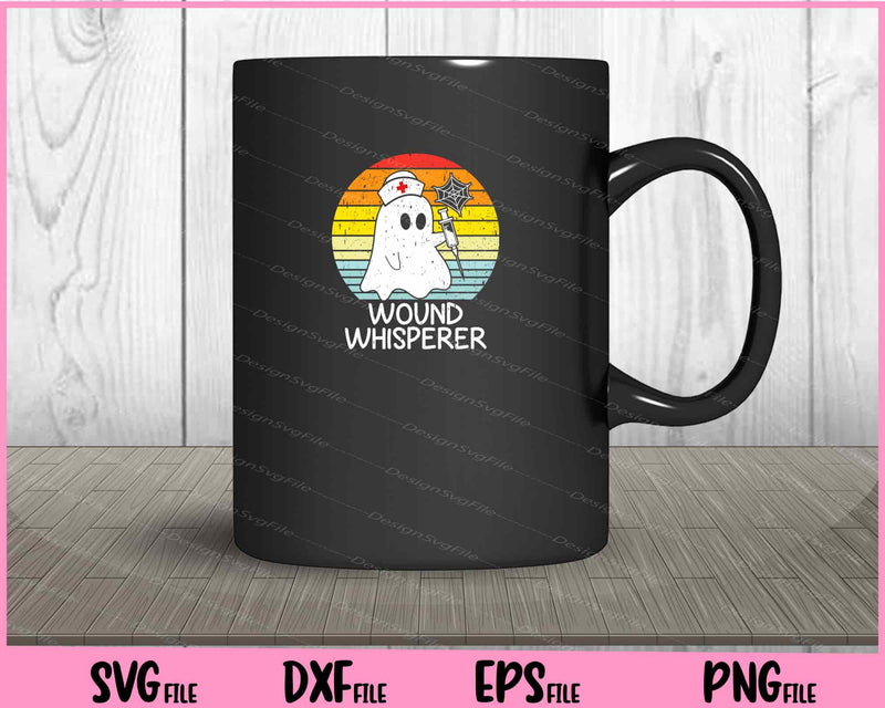 Wound Whisperer Ghost Nurse Boo Halloween mug