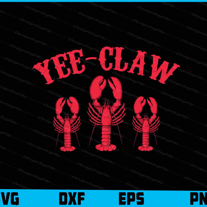 Yee Claw Crawfish Crab SVG