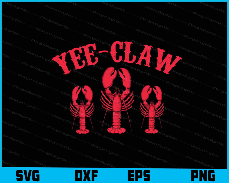 Yee Claw Crawfish Crab SVG