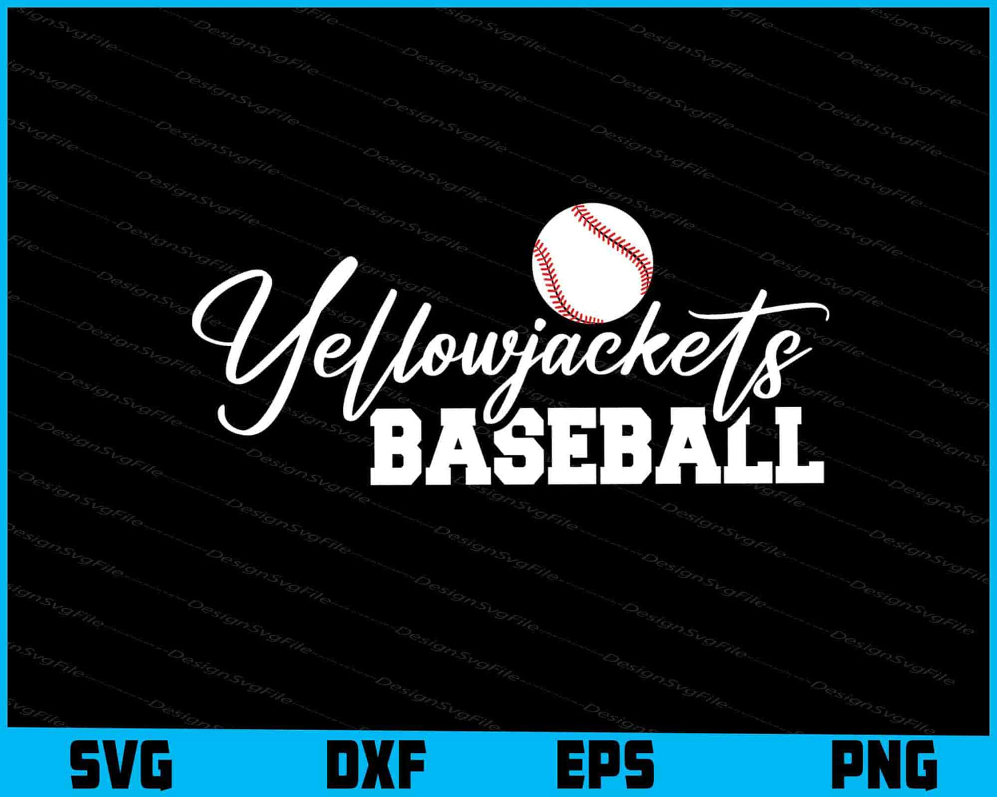 Yellowjackets Baseball SVG